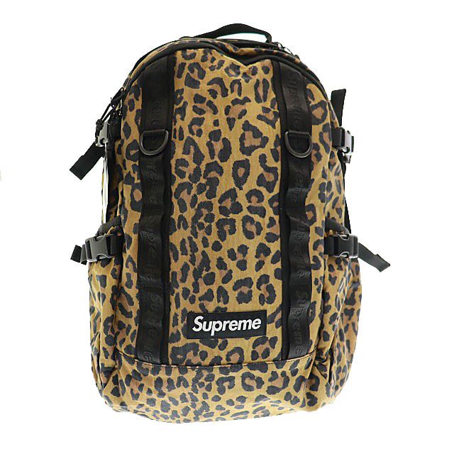 supreme ヒョウ柄 リュック シュプリーム SUPREME 20AW Backpack Leopard ボックス ロゴ