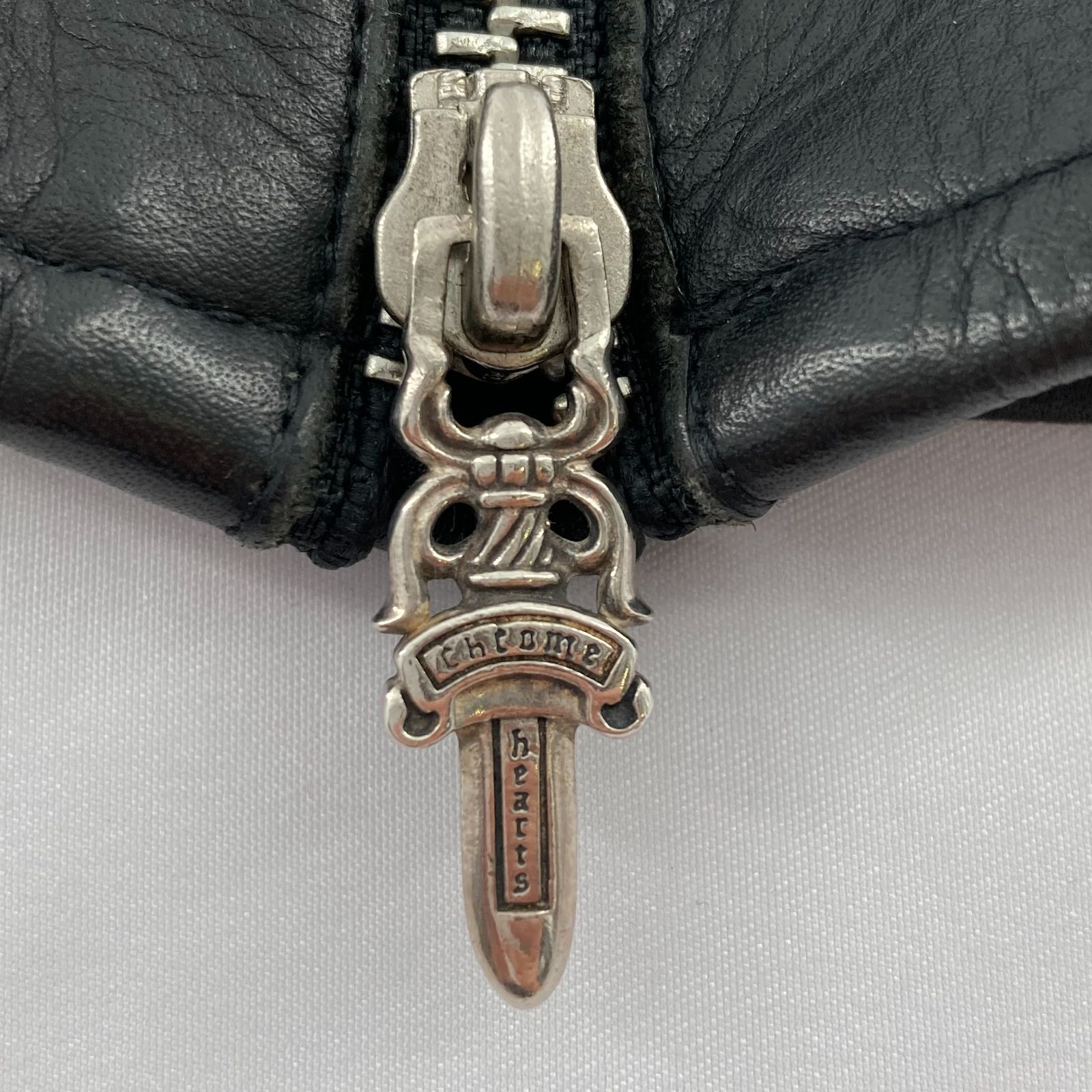 CHROME HEARTS(クロムハーツ) DGR ZIP GROVE ダガージップレザー