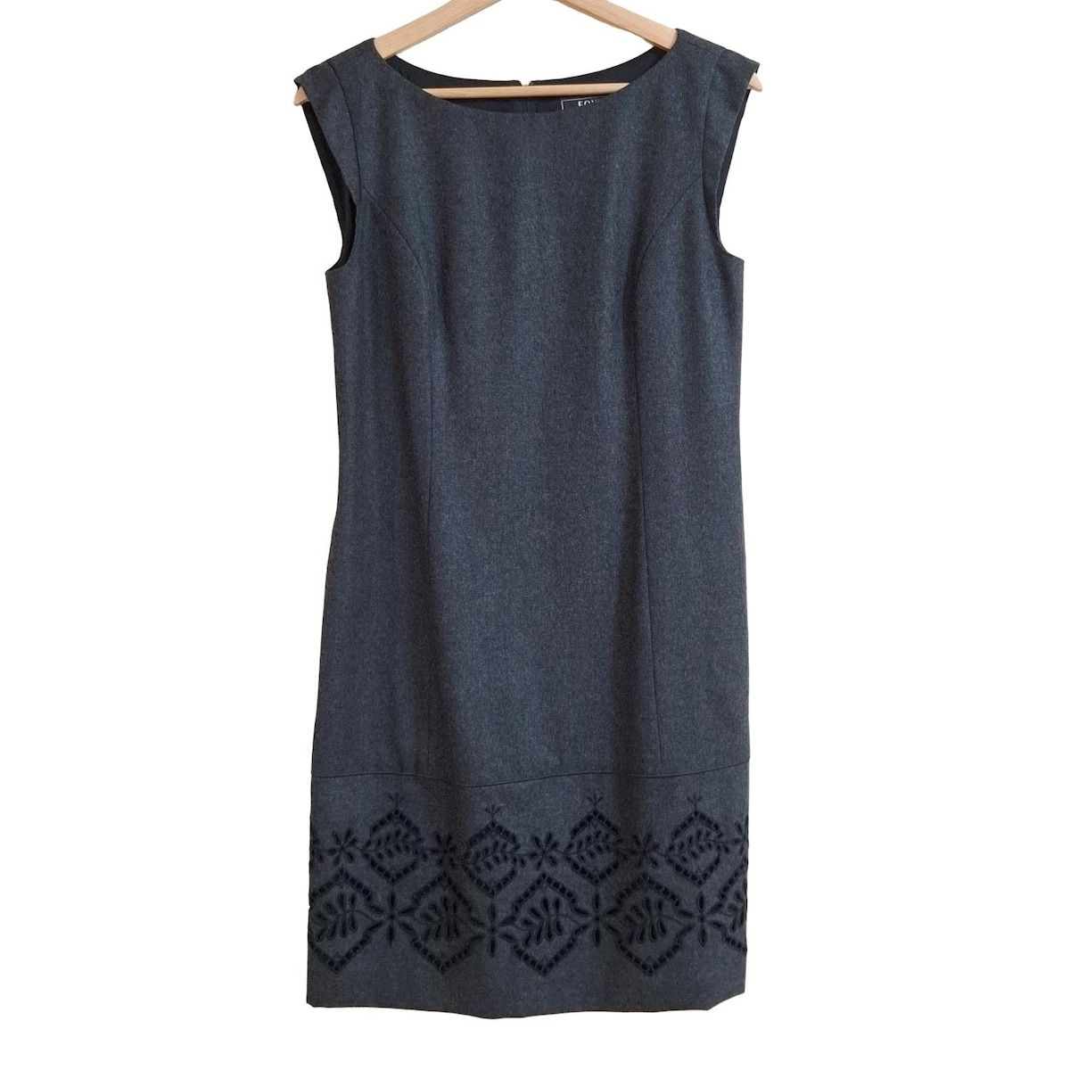 FOXY ダークグレー ノースリーブワンピース FOXEY(フォクシー) ワンピース サイズ40 M レディース - 30777