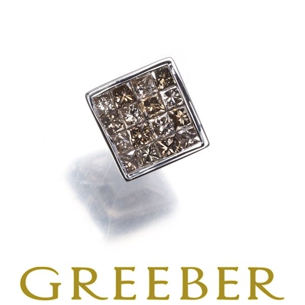 ブラウンダイヤ ダイヤモンド 0.54ct ミステリーセッティング