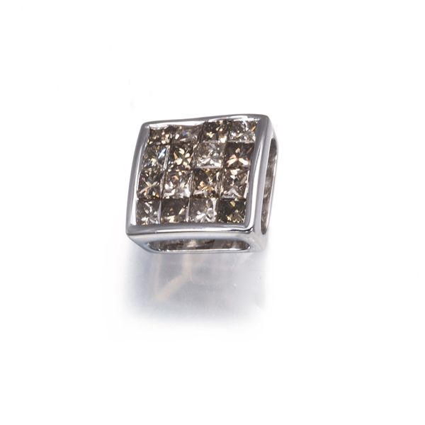 ブラウンダイヤ ダイヤモンド 0.54ct ミステリーセッティング