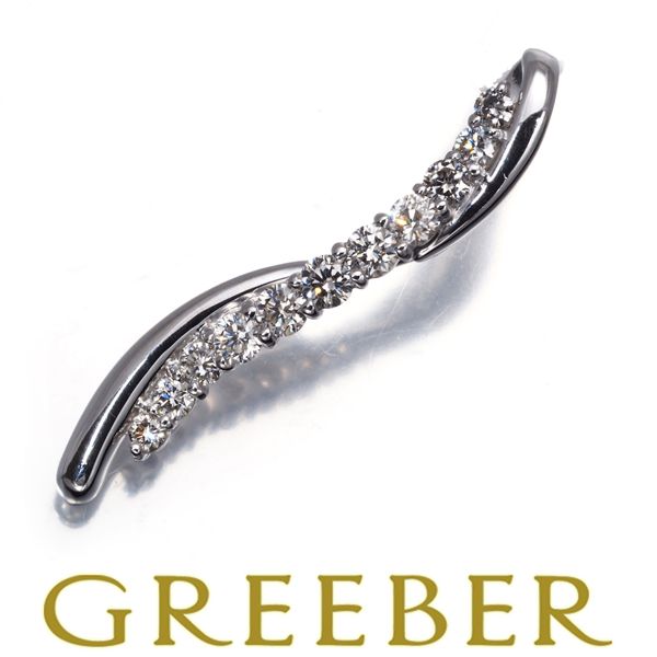 ダイヤ ダイヤモンド 0.50 ct ペンダントトップ K 18 WG 182506