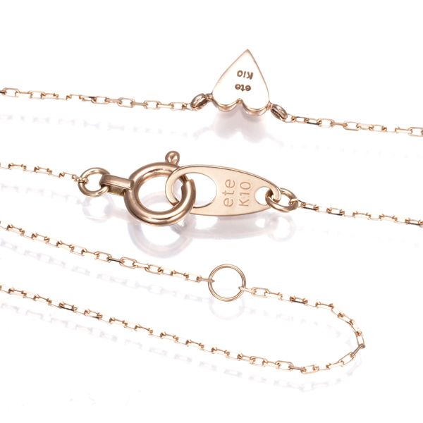 ete K10 PG ハートネックレス エテ ネックレス ハート K10PG #182520 - メルカリ