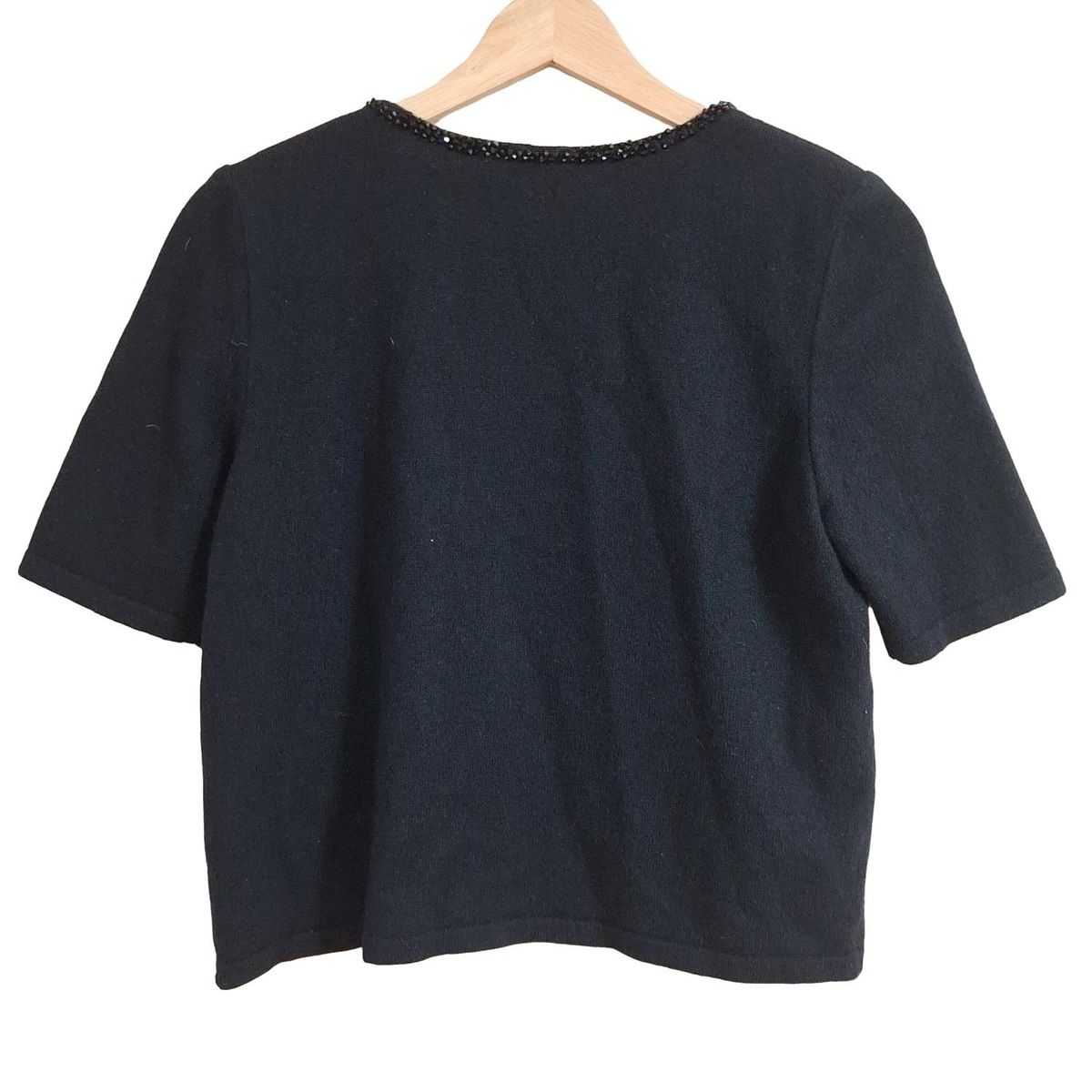 FOXEY(フォクシー) 半袖セーター サイズ40 M レディース - 黒 クルー