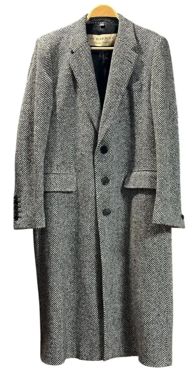 バーバリー ヘリンボーン ウールコート