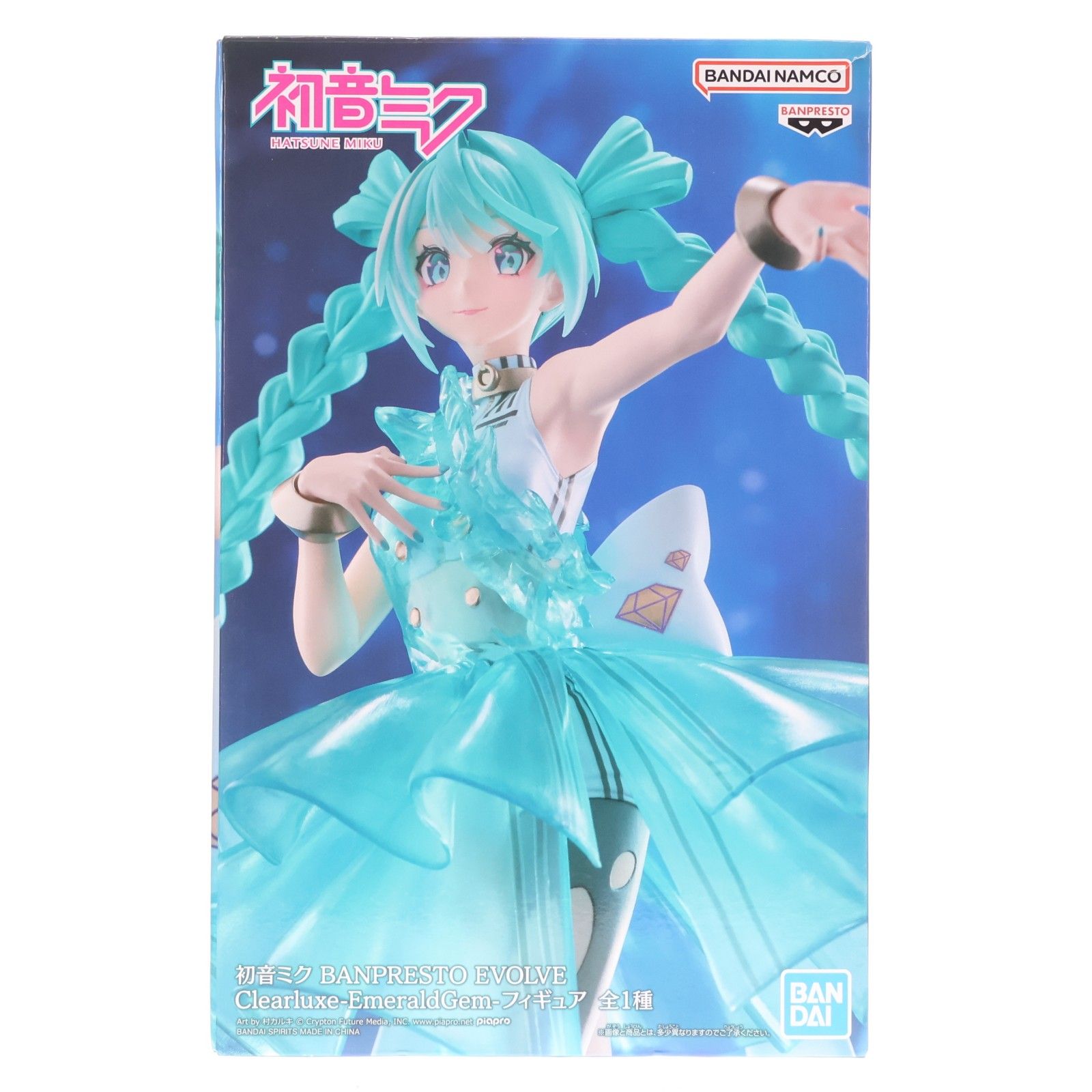 初音ミク BANPRESTO EVOLVE Clearluxe-EmeraldGem-フィギュア プライズ