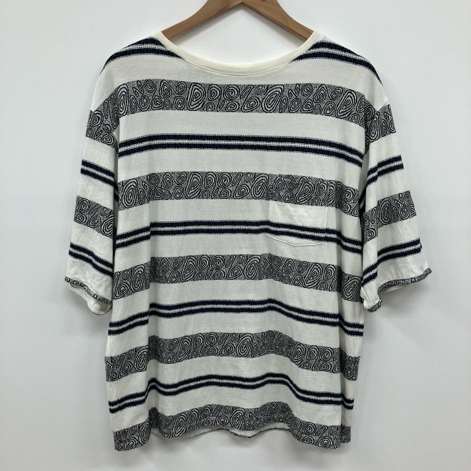 イオン広店】 中古 半袖Tシャツ CRABBIE ジャガードボーダー柄Tシャツ 