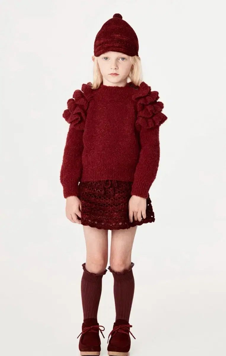 ミシャ アンド ファー クランベリー ニット セーター ジョガーパンツ 8 9歳