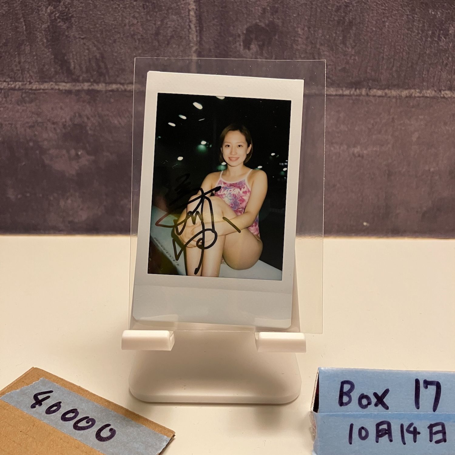 2013 REAL VENUS 馬渕優佳 10 22 直筆サインカード 飛び込み チェキ Fujifilm カード