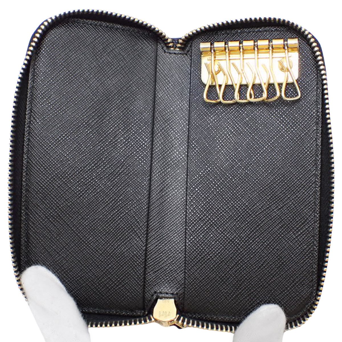 プラダ 6連キーケース サフィアーノ カーフ ネロ(黒) プラダ キー