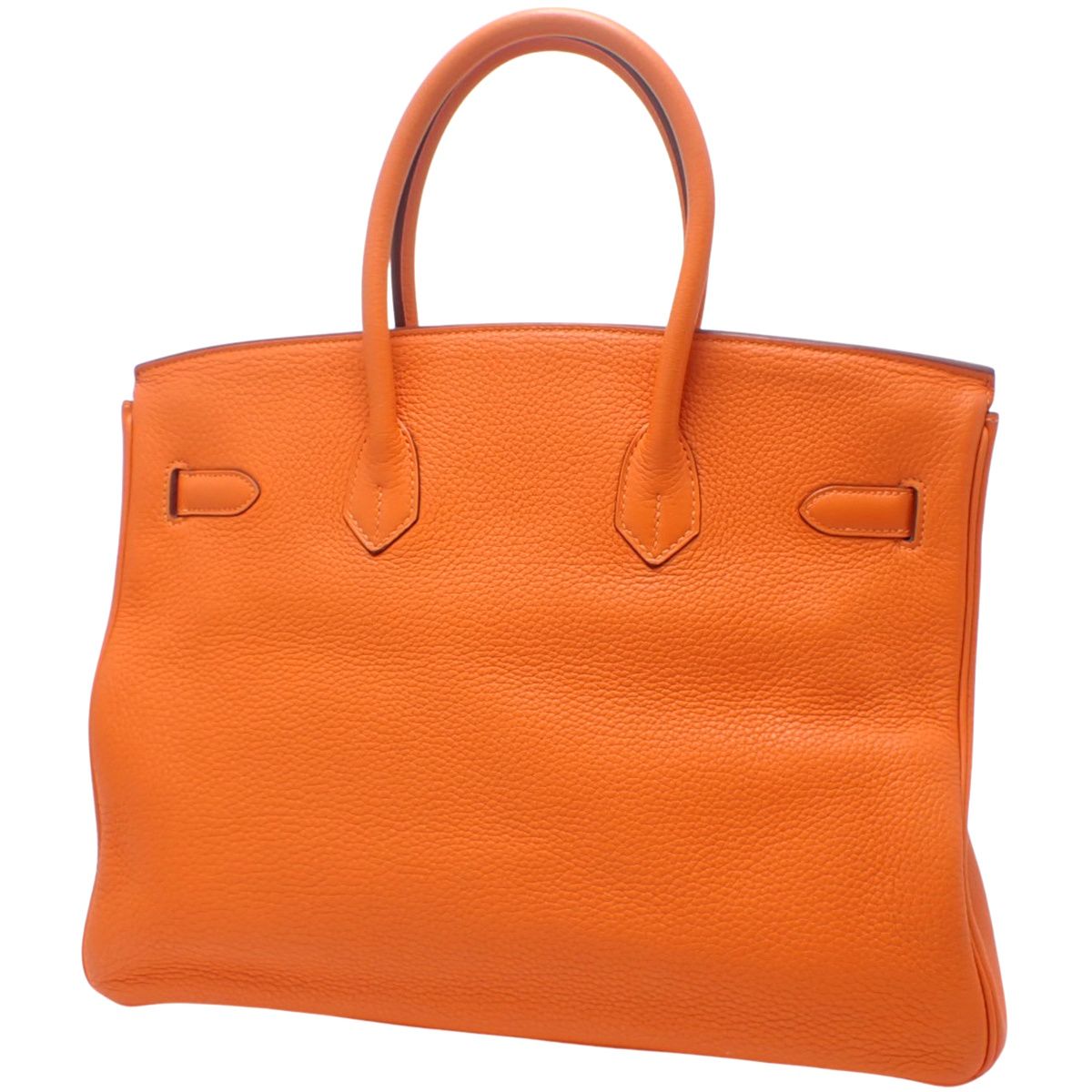 HERMES(エルメス) バーキン35 オレンジ トゴ パラジウム金具 シルバー金具 □O刻印 ハンドバッグ トートバッグ レディース 40802159348【中古】【アラモード】 HERMES(エルメス) バーキン35 オレンジ トゴ パラジウム金具 シルバー
