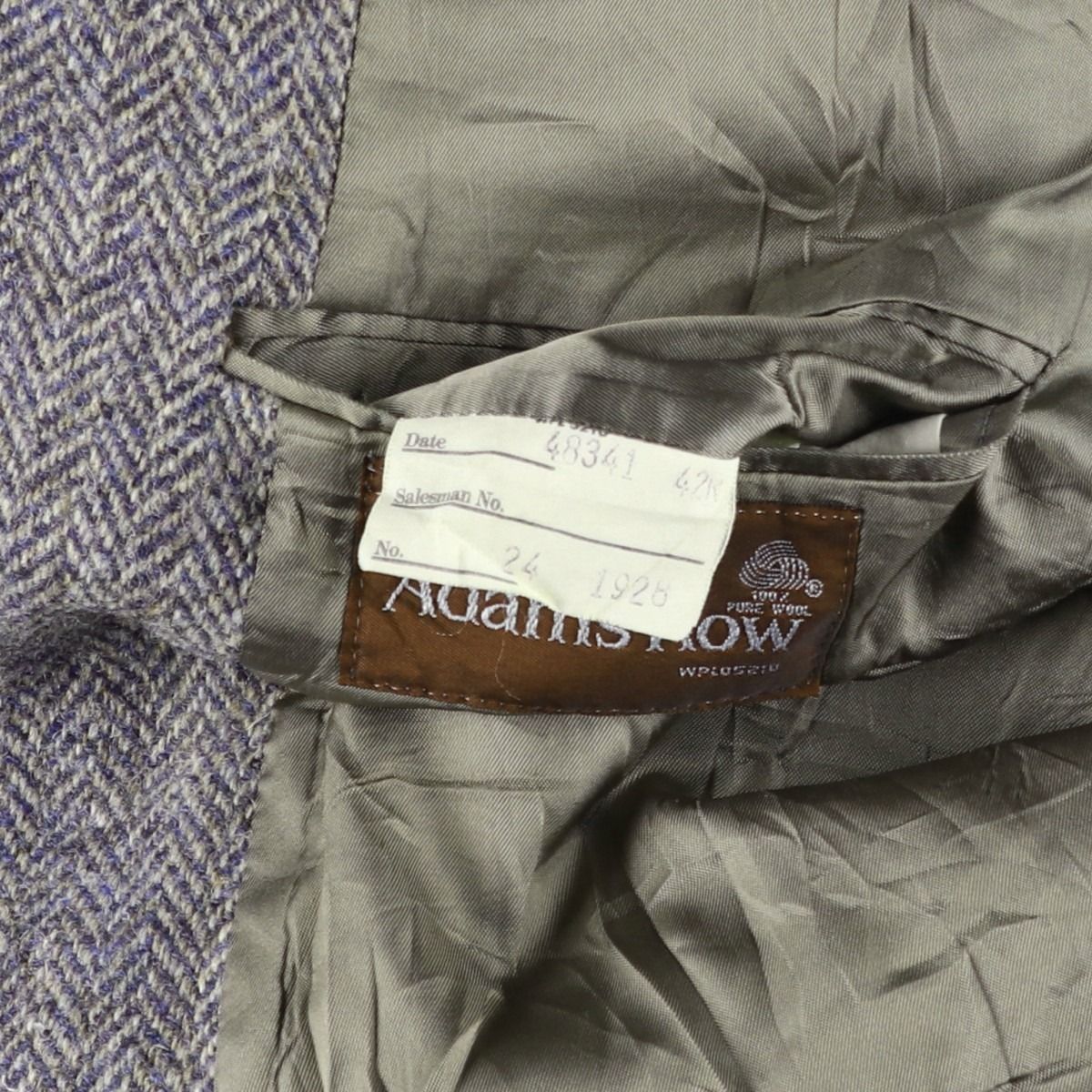 古着 80~90年代 Adams Row Harris Tweed ハリスツイード ヘリンボーン