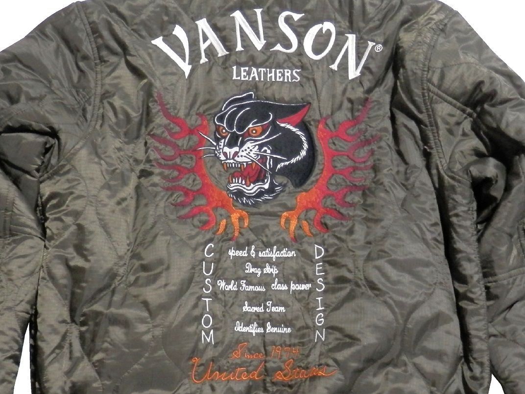 バンソン／vanson／Lサイズ／リバーシブルスタジャン／NVSZ-2417