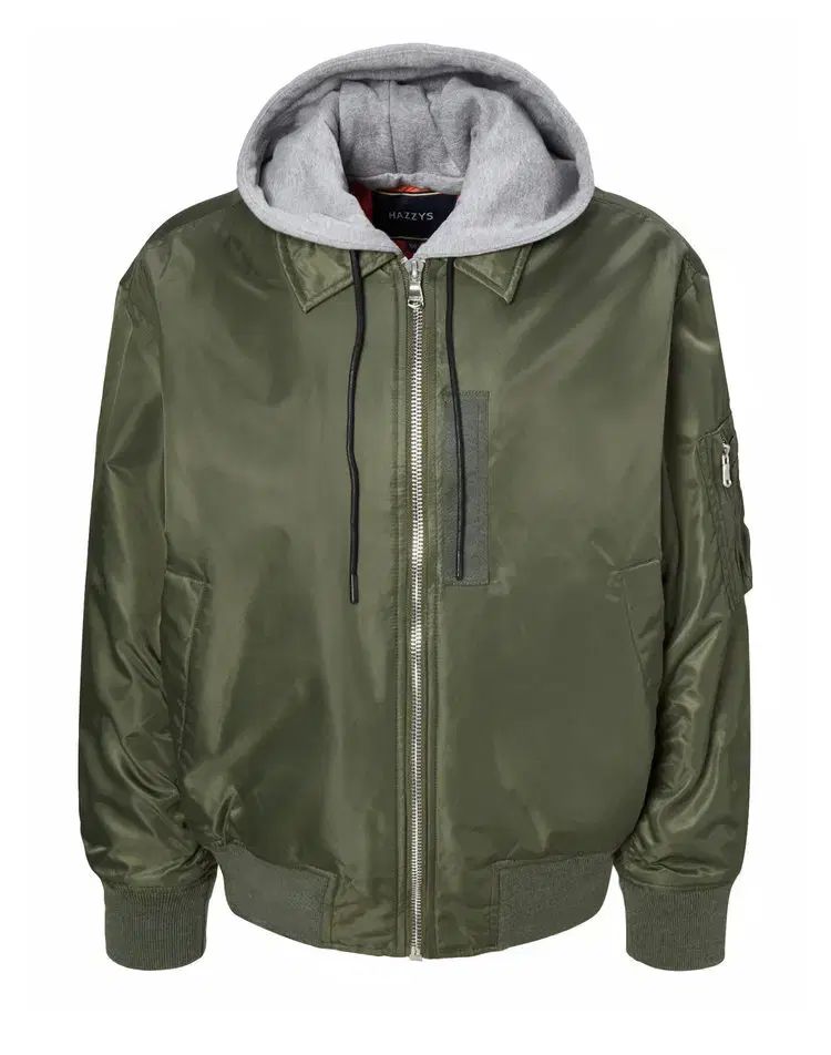 新品 HAZZYS メンズ MA-1 オーバーサイズ カーキ 95