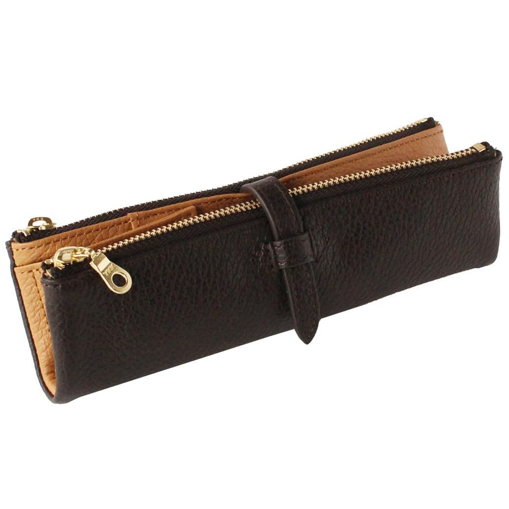 LIMITED ペンケース ルポ2セカンド 本革 イタリアンレザー 筆箱 カフェ