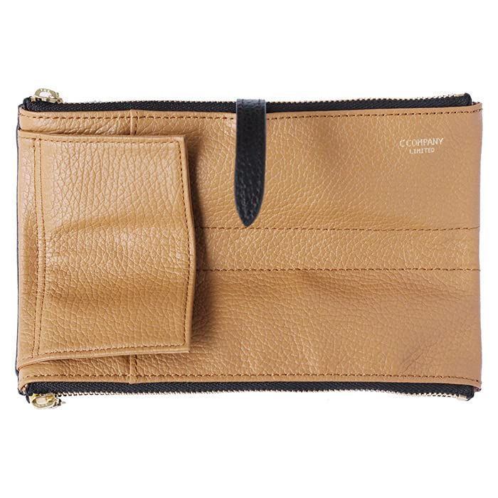 LIMITED ペンケース ルポ2セカンド 本革 イタリアンレザー 筆箱 カフェ