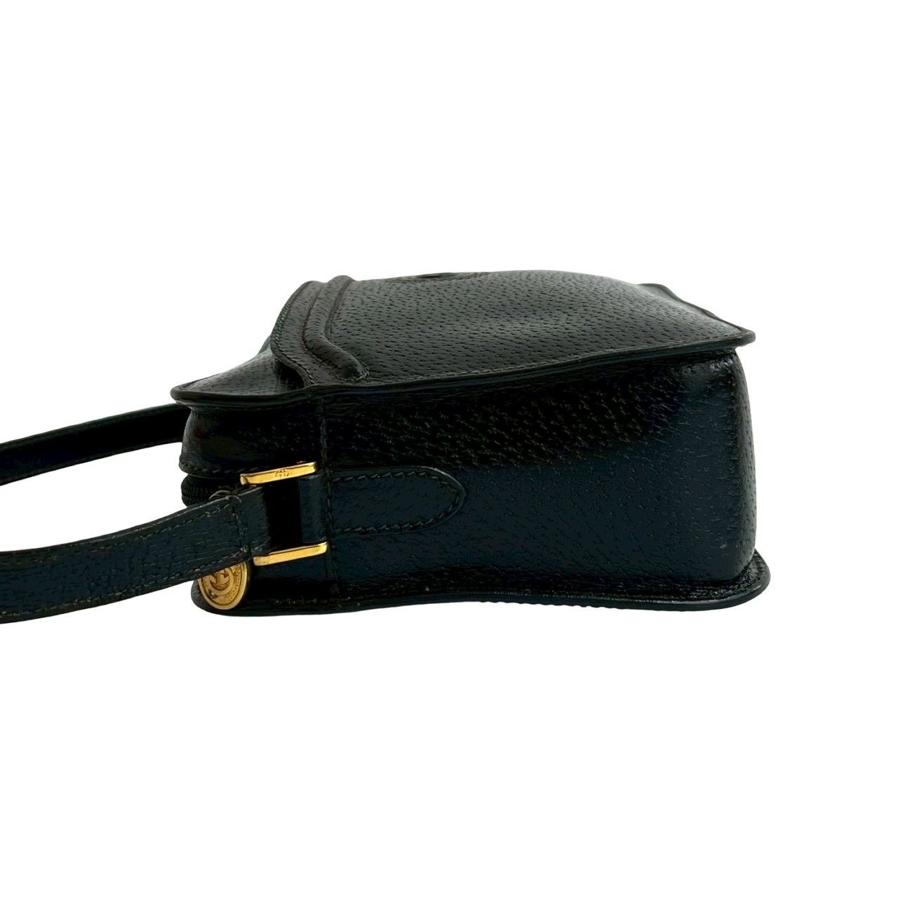 極 美品 GUCCI グッチ オールドグッチ ヴィンテージ GG ロゴ レザー 本