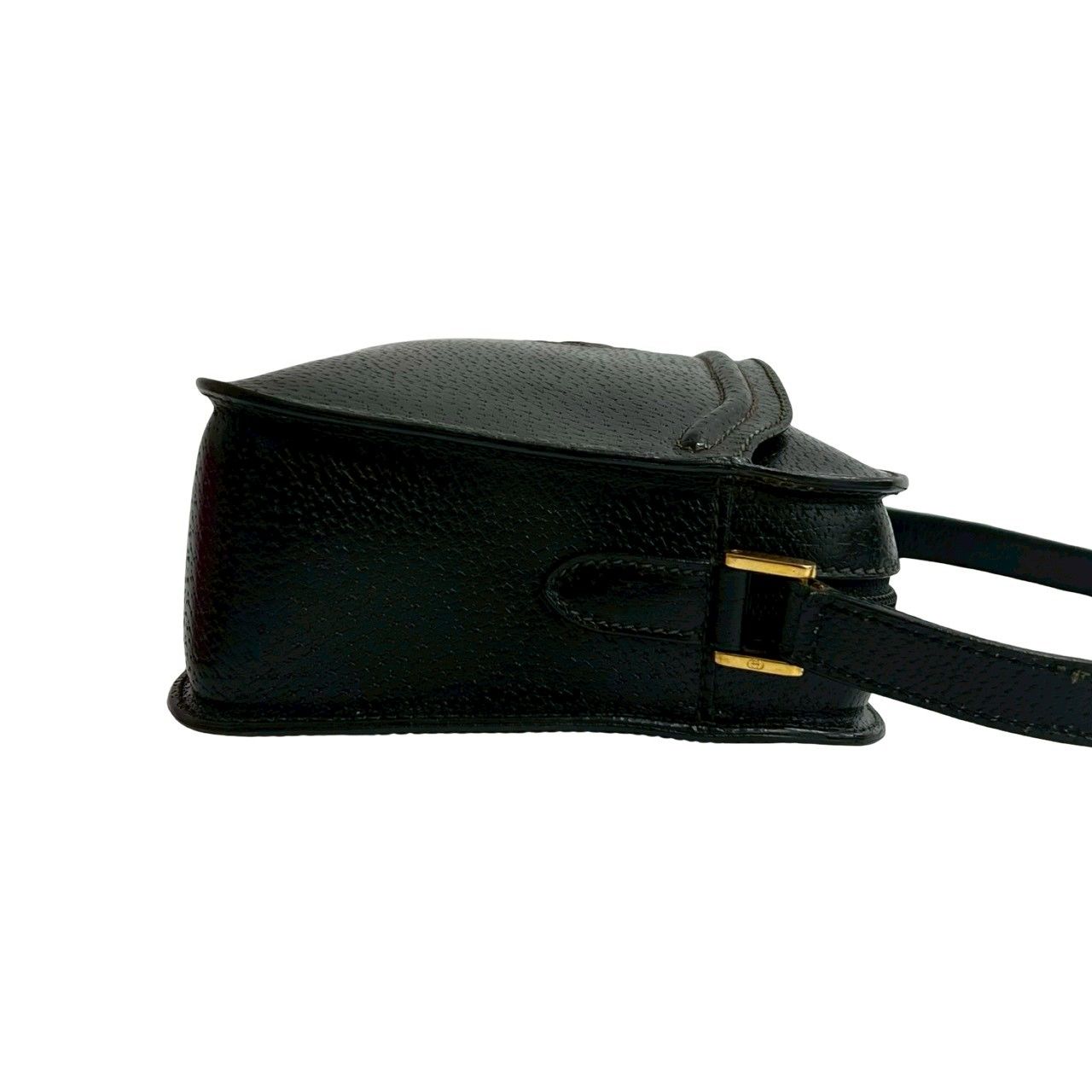 極 美品 GUCCI グッチ オールドグッチ ヴィンテージ GG ロゴ レザー 本