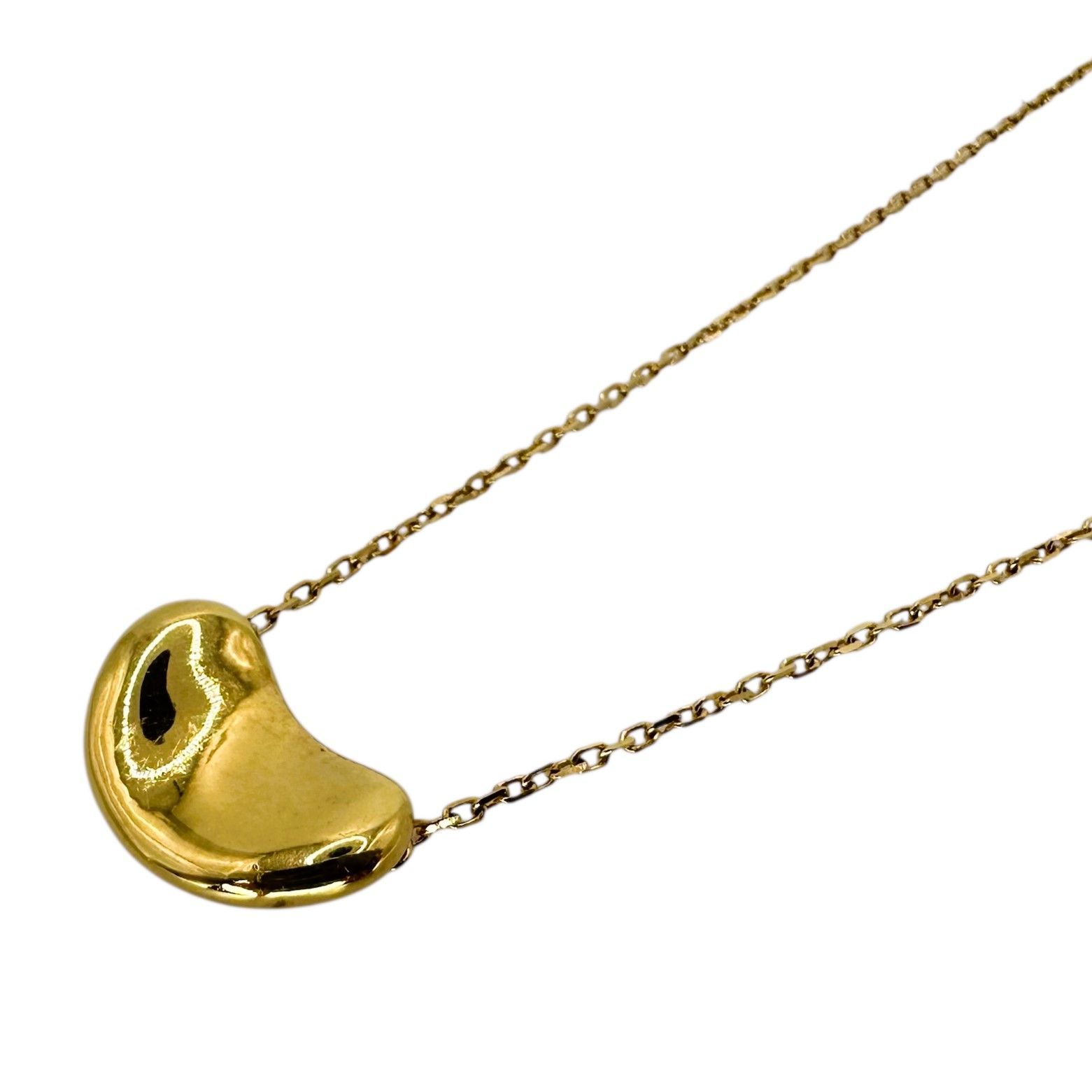 K18 ビーンデザインネックレス 4.6g 40cm レディース アクセサリー ジュエリー 宝石 【中古】 USED-B 【9304】 質屋かんてい局仙台卸町店