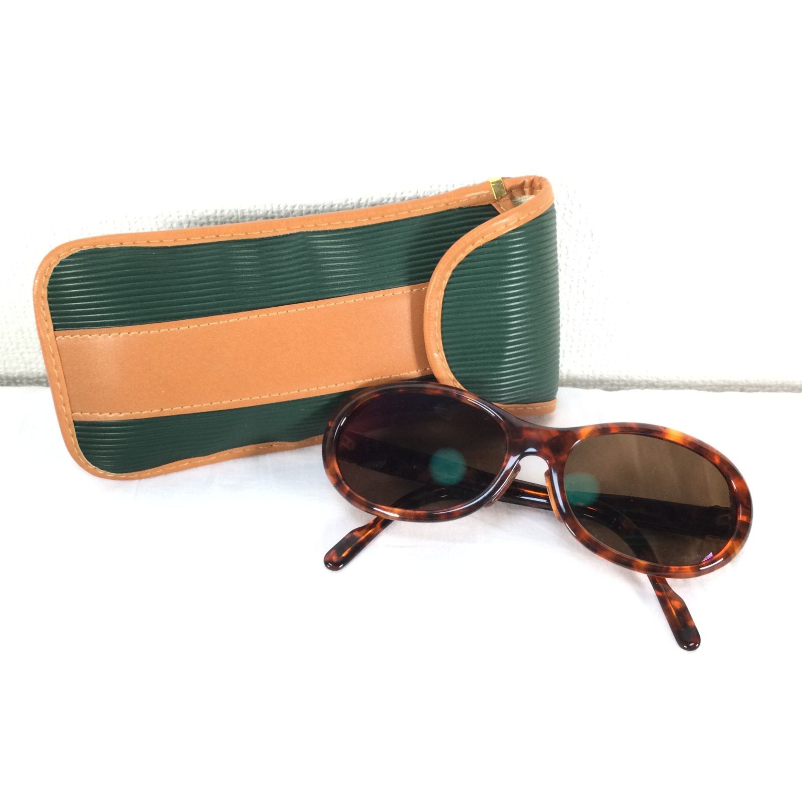 Cartier カルティエ OLD JASPE サングラス 55□18 アイウェア べっ甲柄 ファッション ケース付き