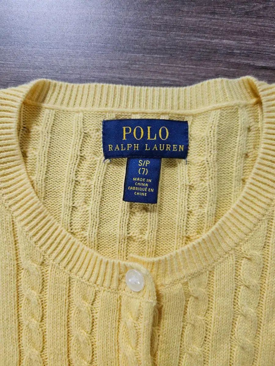 Polo by Ralph Lauren イエロー　ケーブルカーディガン 中古・古着通販】POLO RALPH LAUREN (ポロ・ラルフローレン) ケーブル