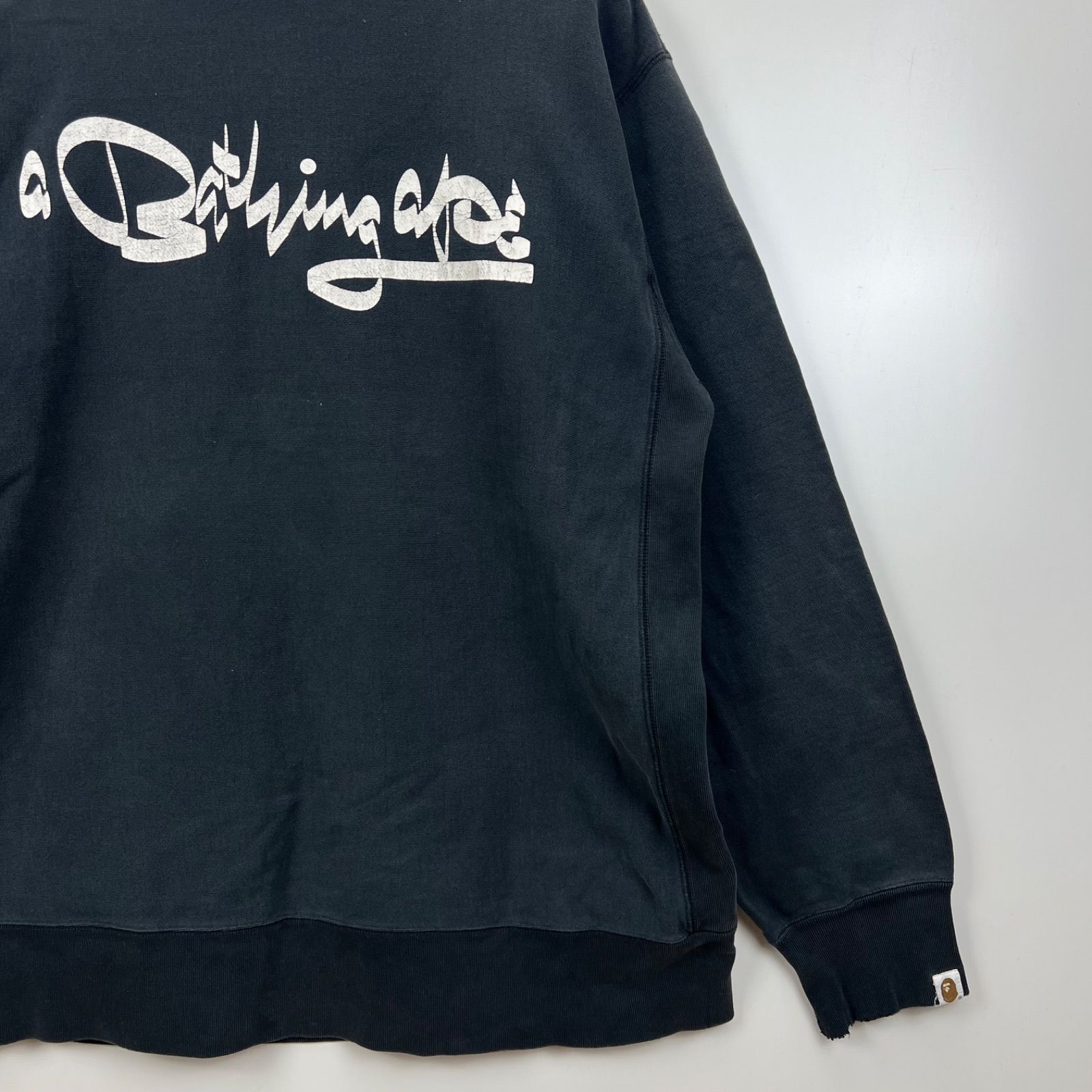 A BATHING APE ブラック スウェット 00s~ A BATHING APE 00s archive × FUTURA sweatshirts L アベイシング