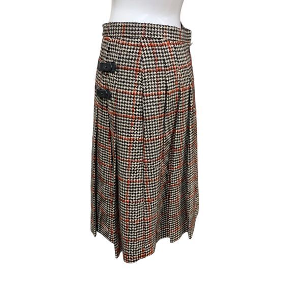 □ ロイスクレヨン Lois CRAYON スカート 膝丈 ボックスプリーツ