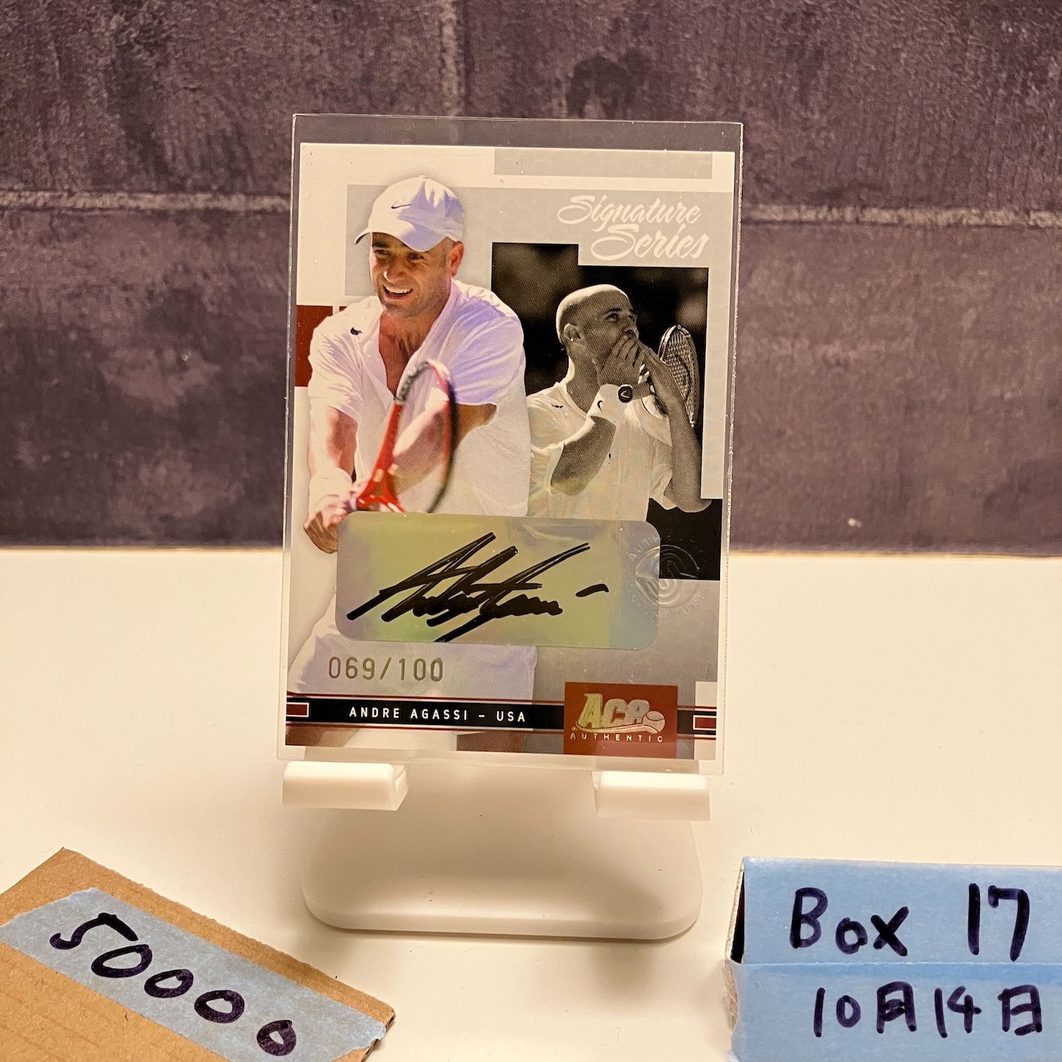 2005 Ace Signature Series Andre Agassi 069|100 直筆サインカード UNITED STATES カード
