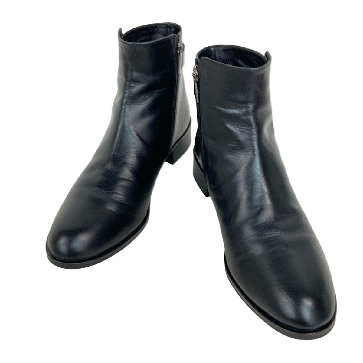 マッキントッシュフィロソフィー ショートブーツ 24 1 2 レディース - 黒 レザー