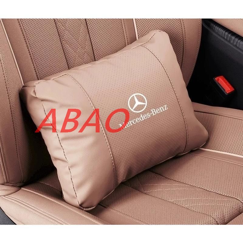 メルセデス・ベンツ BENZ☆ブラウン☆ネックパッド 腰クッション 車用