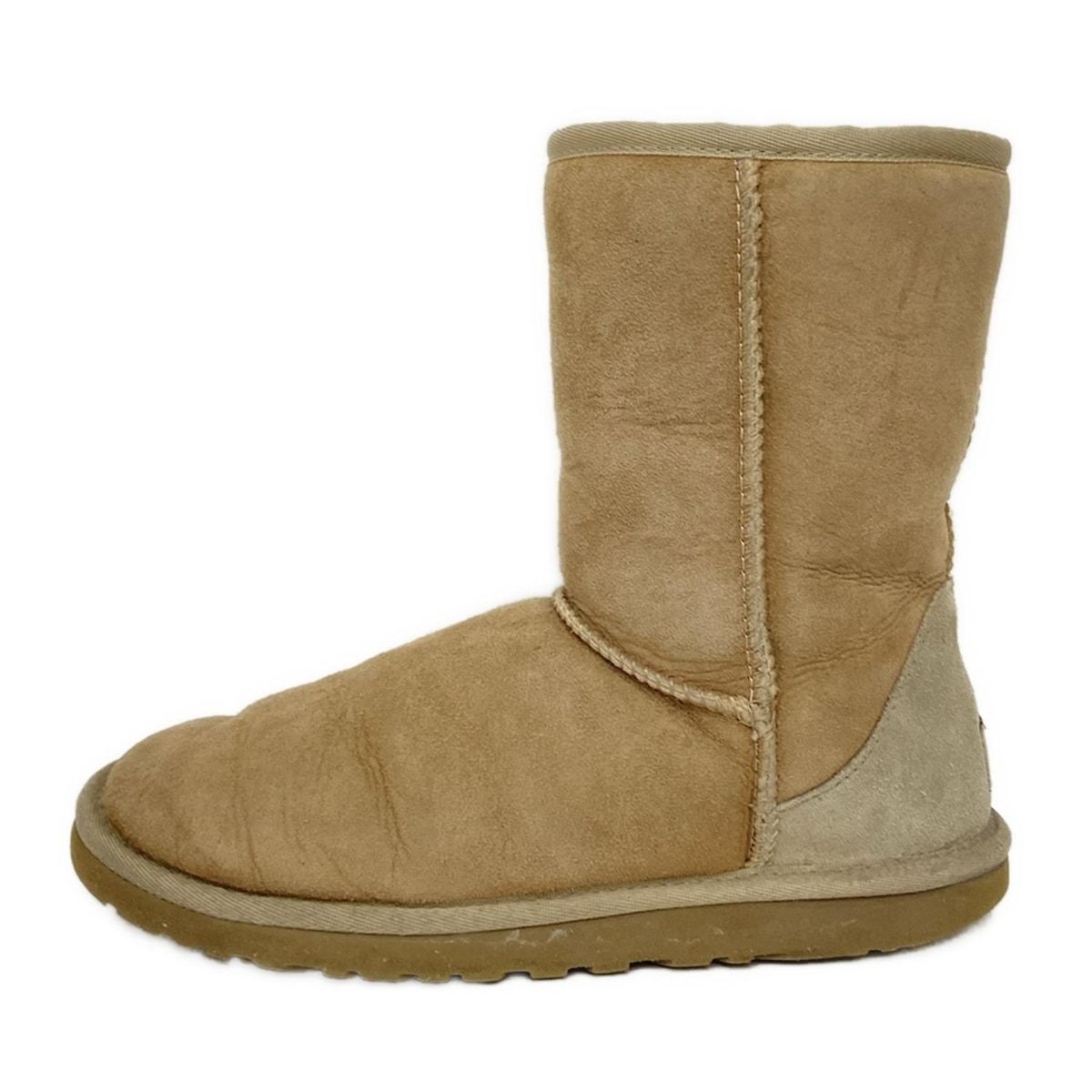 UGG ベージュ ショートムートンブーツ UGG ベージュ ムートンブーツ