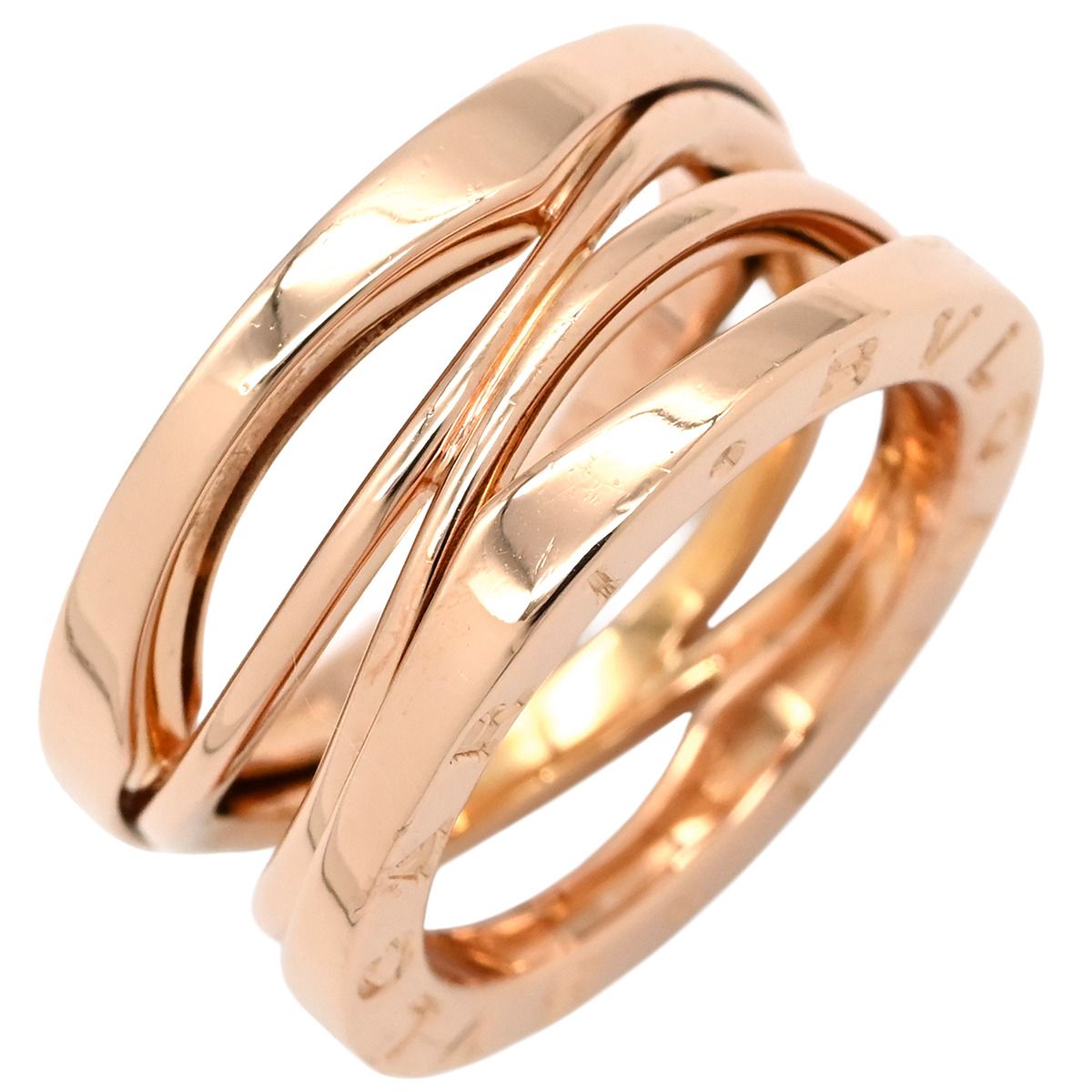 ブルガリ BVLGARI リング 指輪 ビーゼロワン B-zero 1 レジェンド 3バンドリング ピンクゴールド 50 JP 10 750 18金 PG 9号 353561