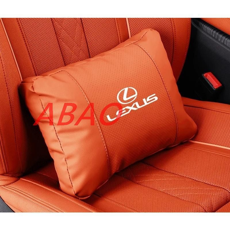 ☆レクサス LEXUS☆オレンジ☆ネックパッド 腰クッション 車用