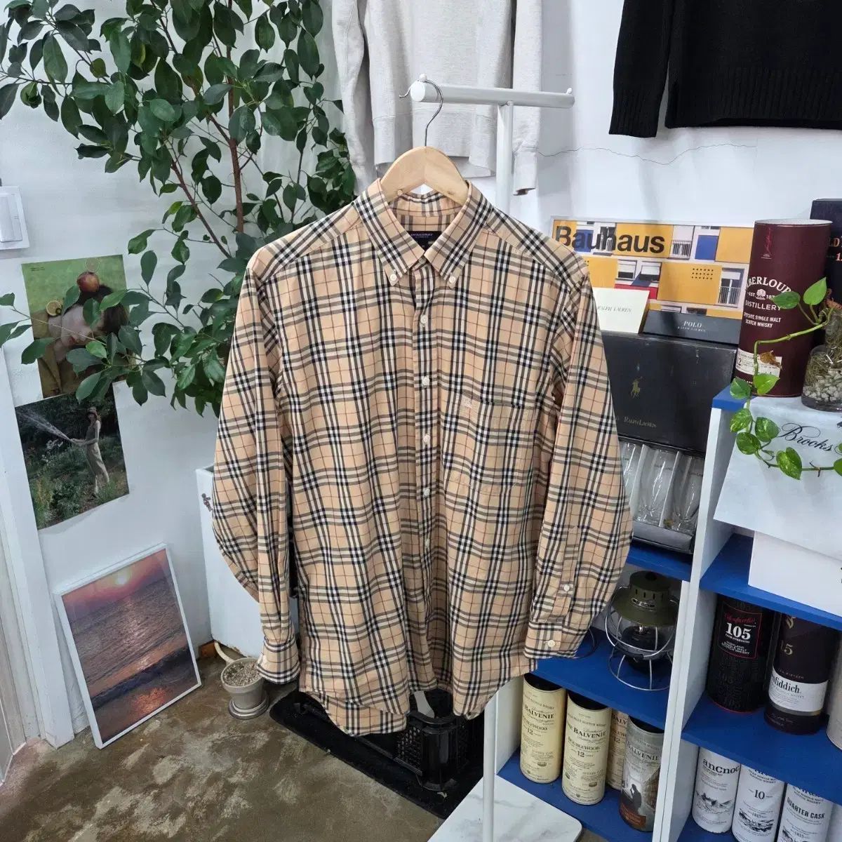 BURBERRY バーバリー　チェック　ボタンダウンシャツ　120cm 未使用 BURBERRY LONDON(バーバリーロンドン) ノバチェックボタンダウンシャツ