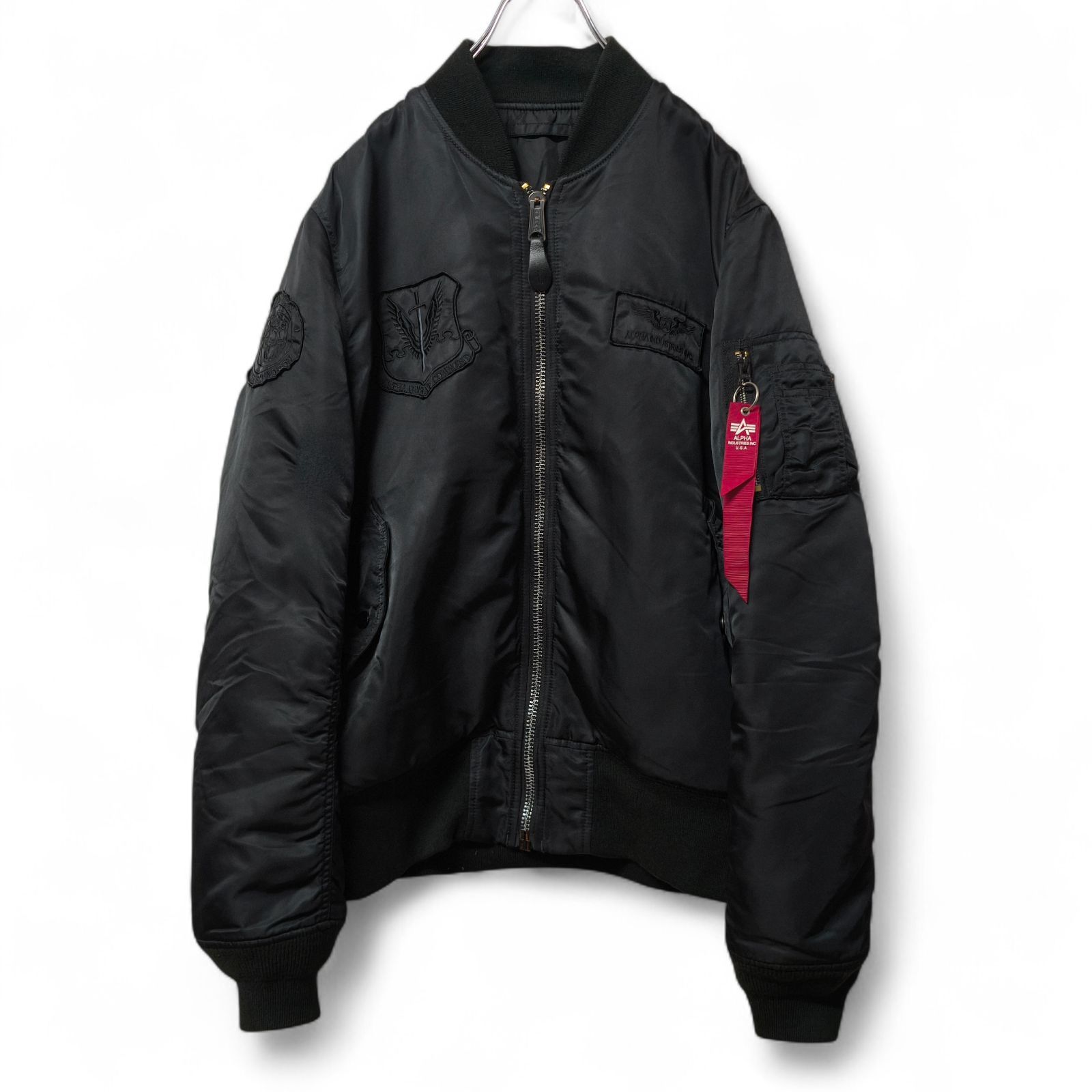 alphaフライトジャケット ALPHA INDUSTRIES MA-1 フライトジャケット TA0111-101 Lサイズ パッチ