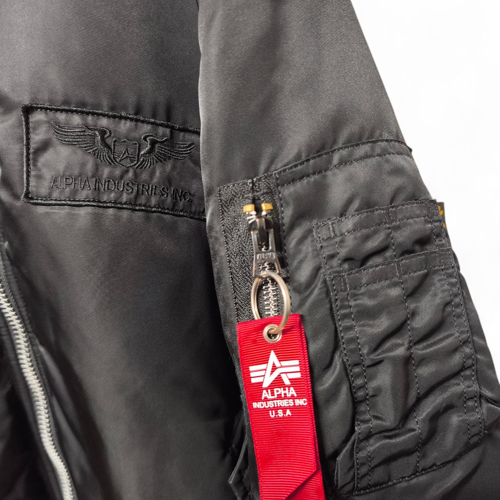 【美品】ALPHA INDUSTRIES MA-1 フライトジャケット　M ALPHA MA-1 アルファ フライトジャケット INDUSTRIES INC ミリタリー