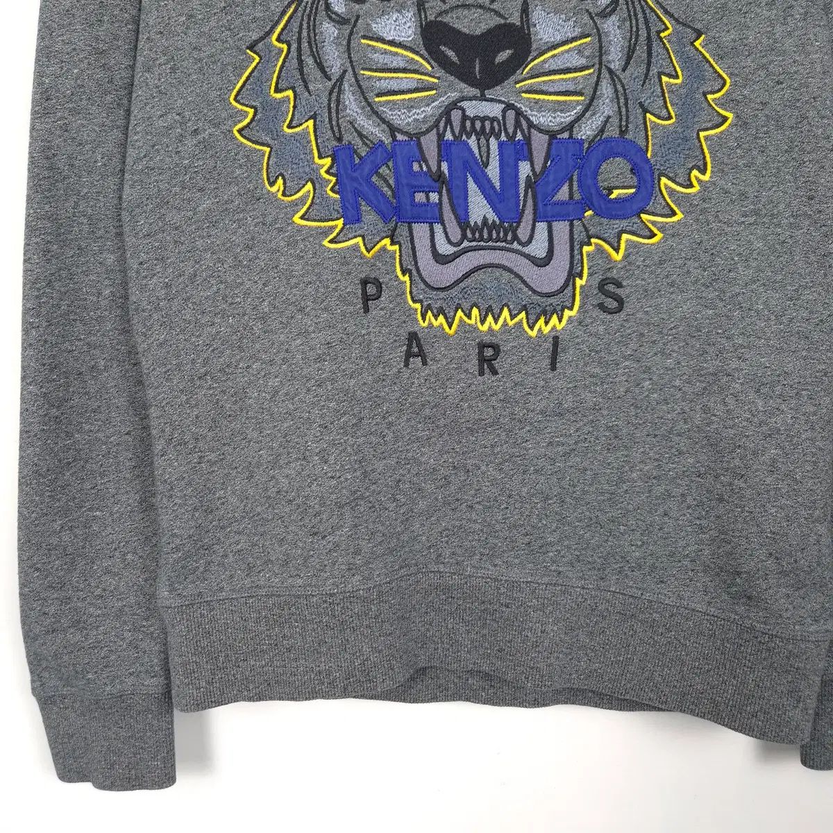 90 KENZO ケンゾー グレー タイガー 刺繍 スウェットシャツ - メルカリ