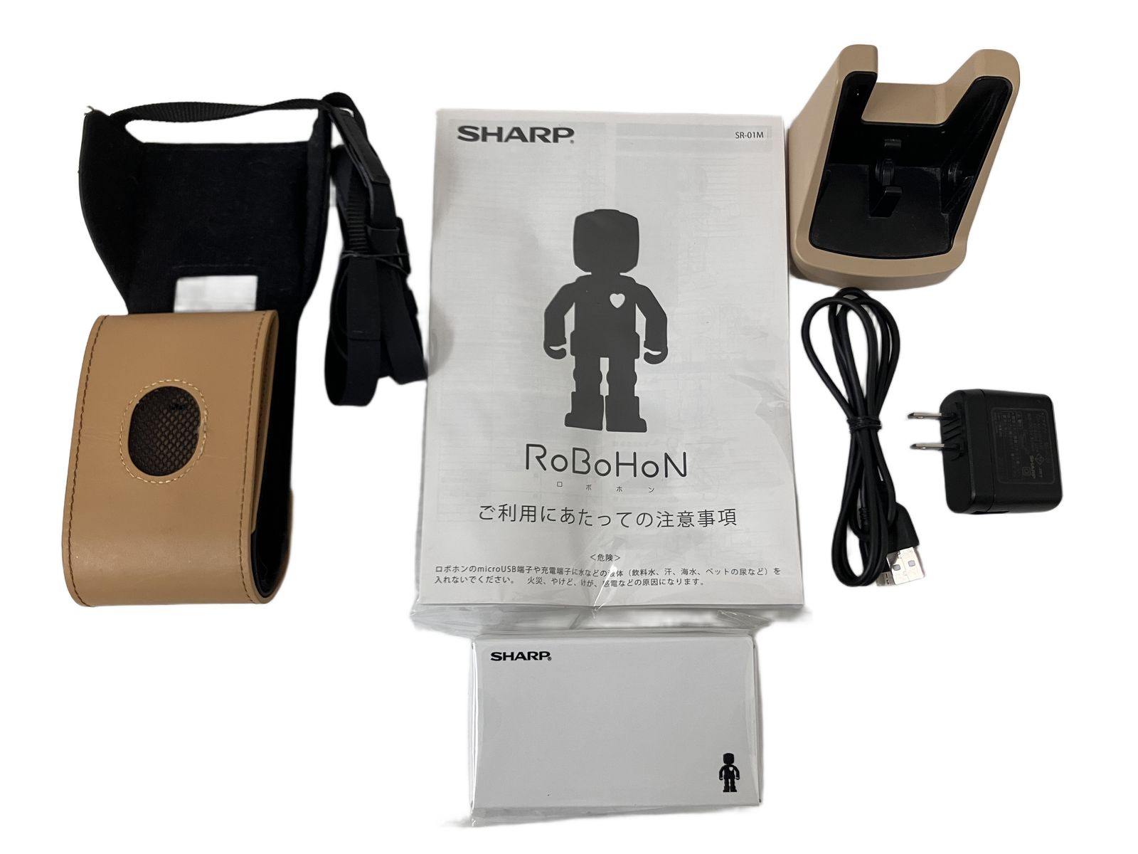 SHARP SR-01M-W ロボホン モバイル型 ロボット電話 シャープ 中古