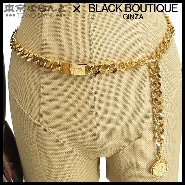 シャネル CHANEL チェーンベルト ゴールド メタル ココマーク GP 94A