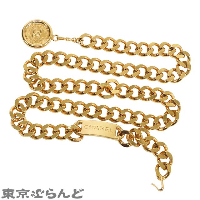 シャネル CHANEL チェーンベルト ゴールド メタル ココマーク GP 94A