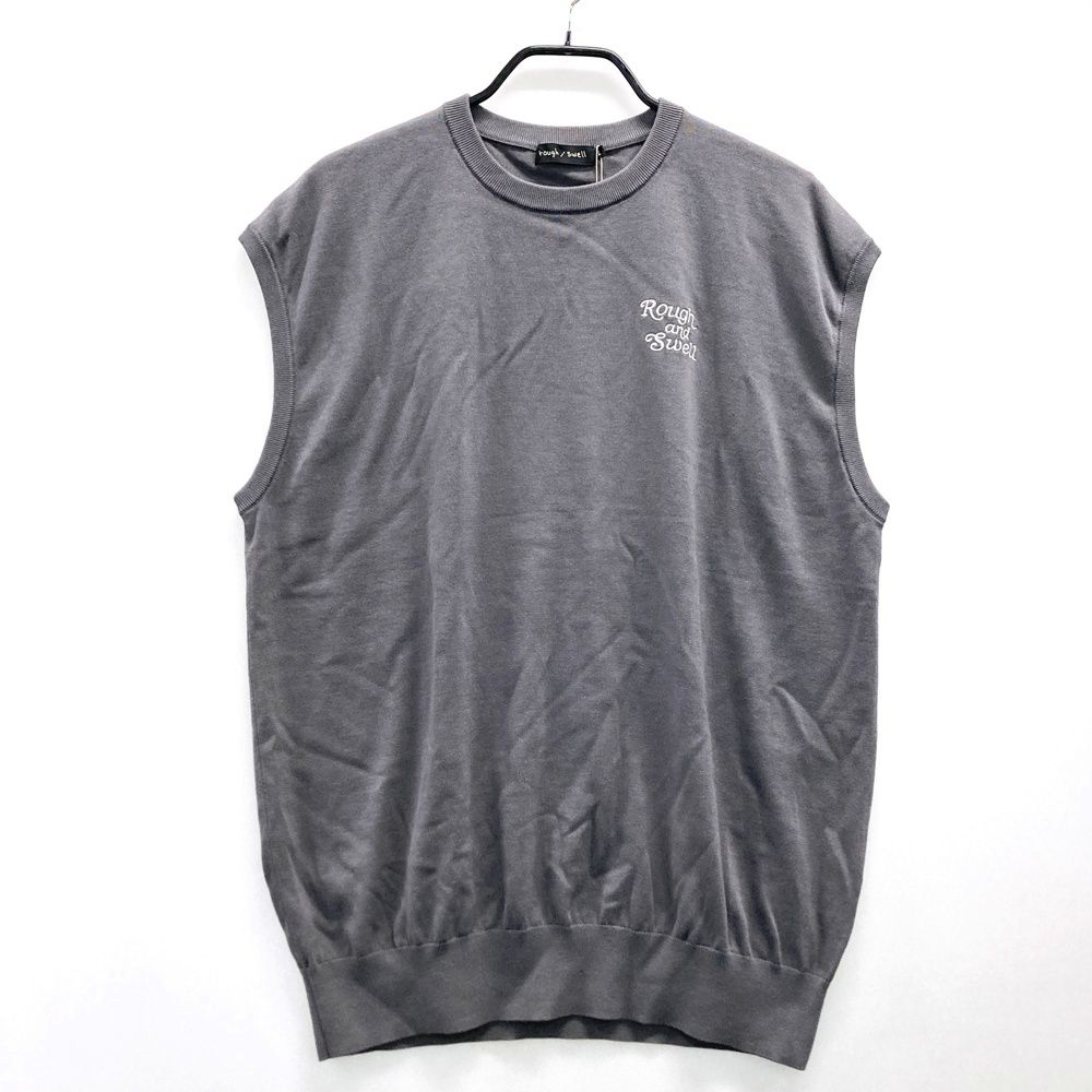 サイズ L ROUGH SWELL ラフアンドスウェル ベスト グレー系 ゴルフウェア メンズ ストスト