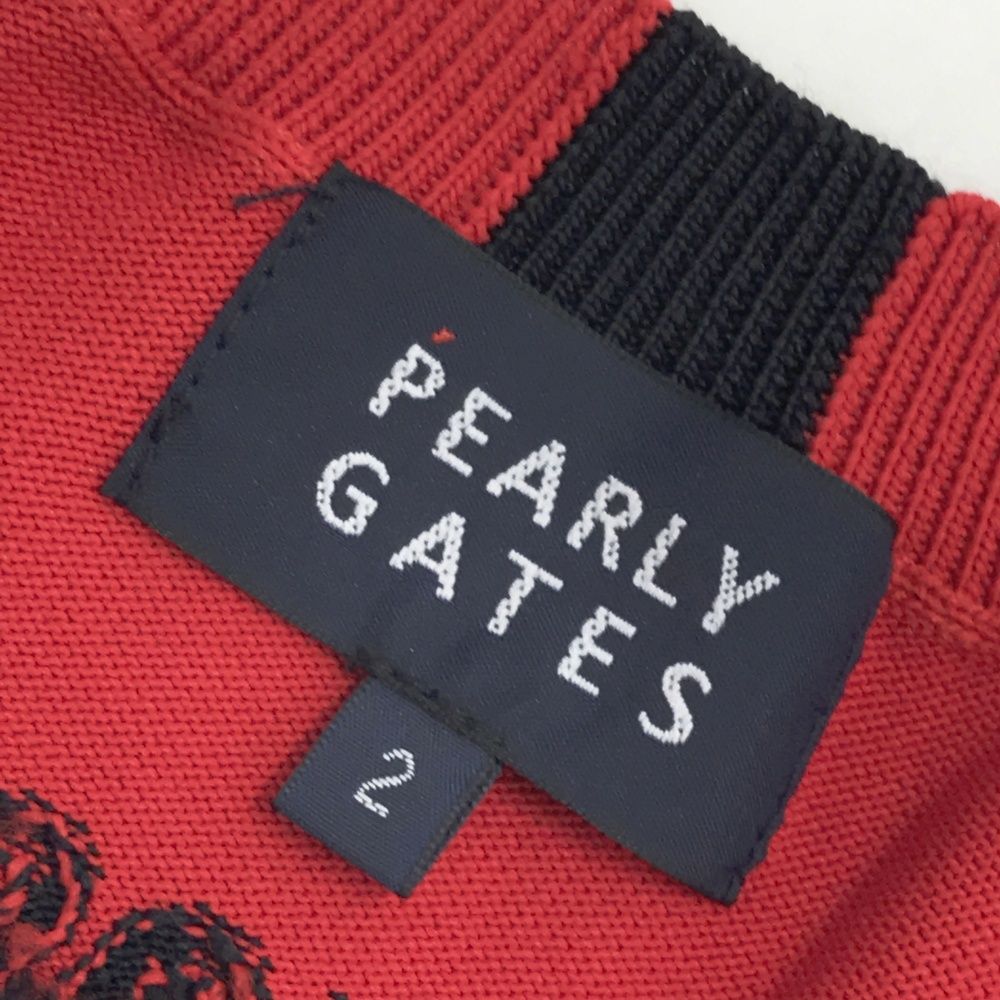 サイズ：2 PEARLY GATES パーリーゲイツ フロントロゴ 長袖ニット