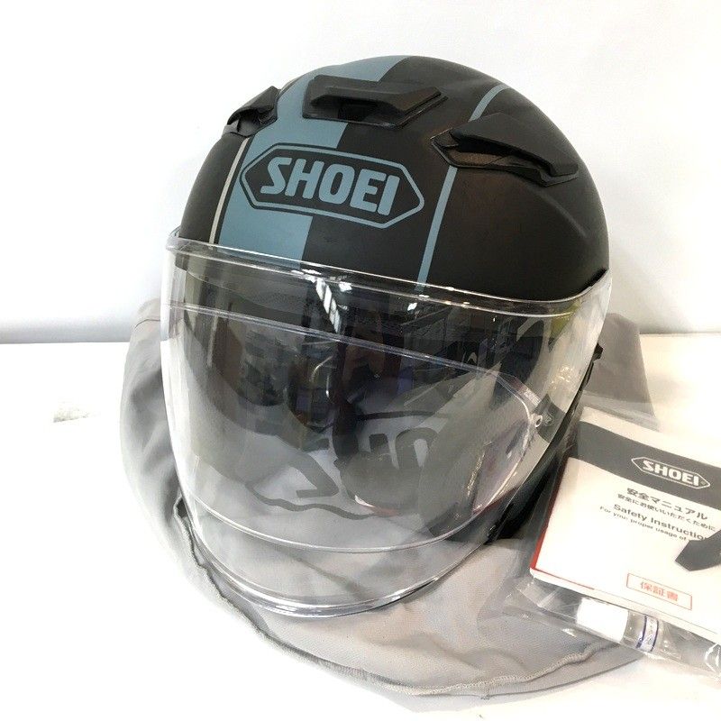 SHOEI ショウエイ HONDA ホンダ J Cruise 2 ジェットヘルメット 除菌消臭済 Lサイズ グレイッシュブルー オートバイ ツーリング ライディング バイカー バイク用品 TA 3875