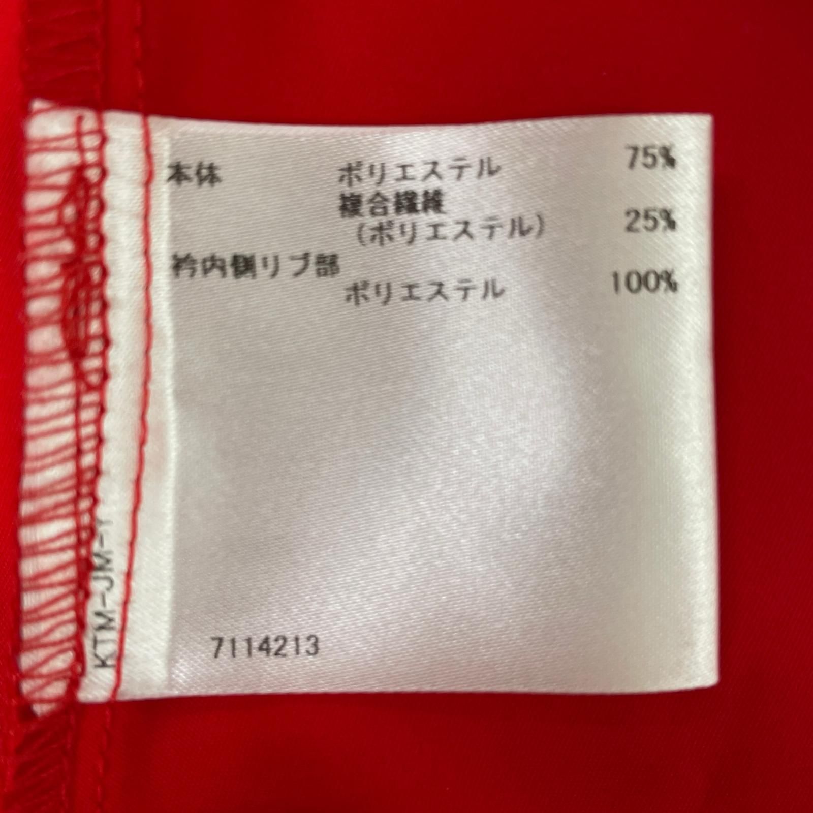 ♥品 レディース マンシングウェア Munsing wear フルジップアウター M 赤 ストレッチ 撥水