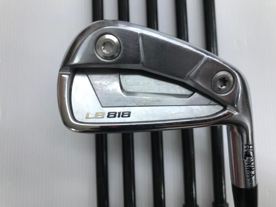 ホンマゴルフ LB-818 PC VIZARD 60 Sフレックス アイアンセット 中古
