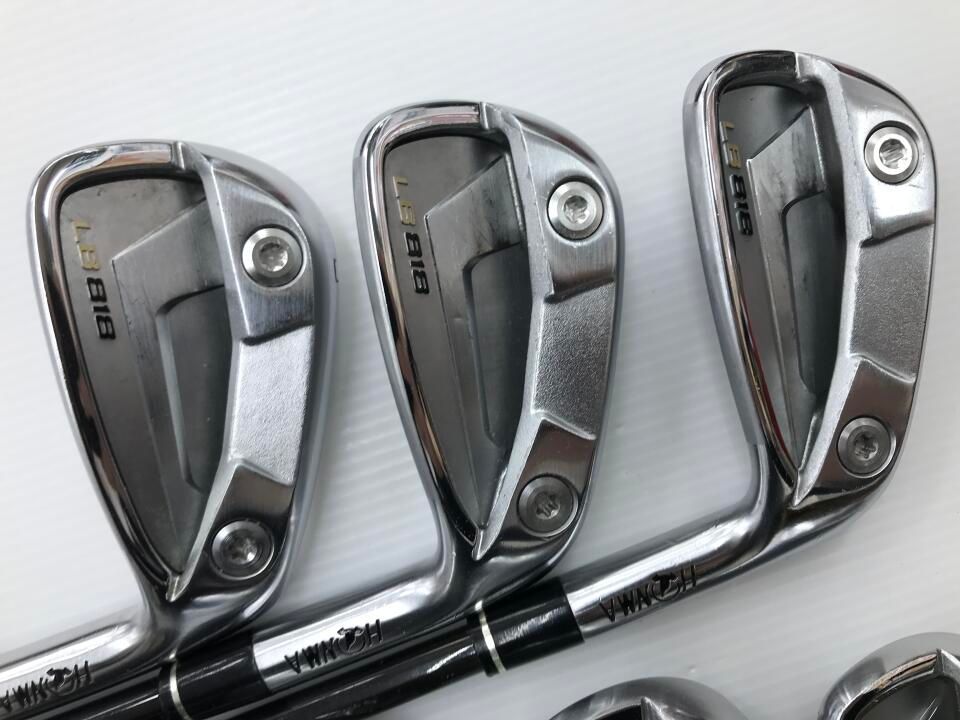 ホンマゴルフ LB-818 PC VIZARD 60 Sフレックス アイアンセット 中古