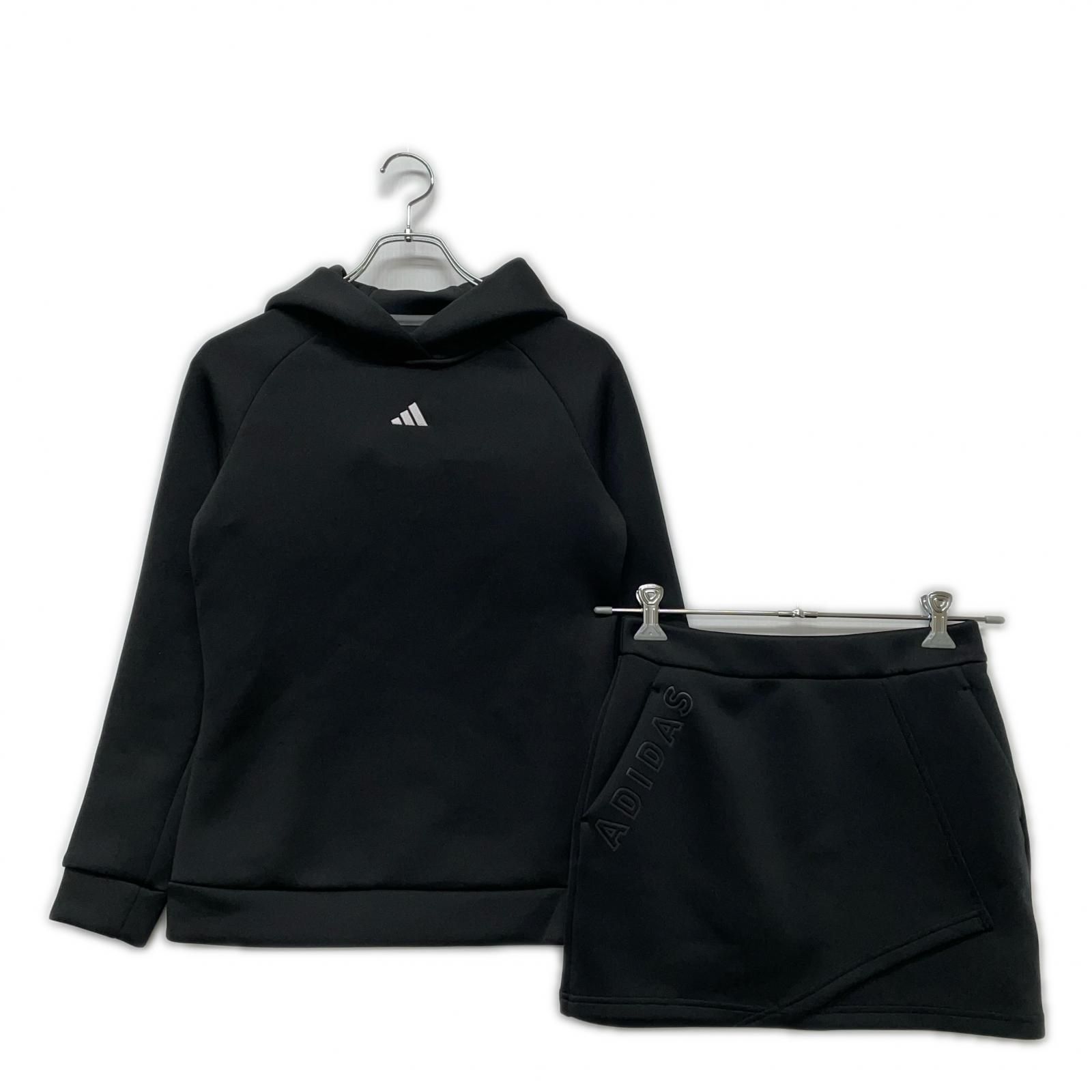 中古 レディース アディダスゴルフ adidas GOLF セットアップ M 黒