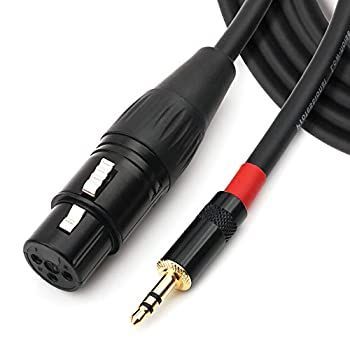 NANYI 3.5mmステレオXLR (メス)マイクケーブル マイク用またはプロ録音