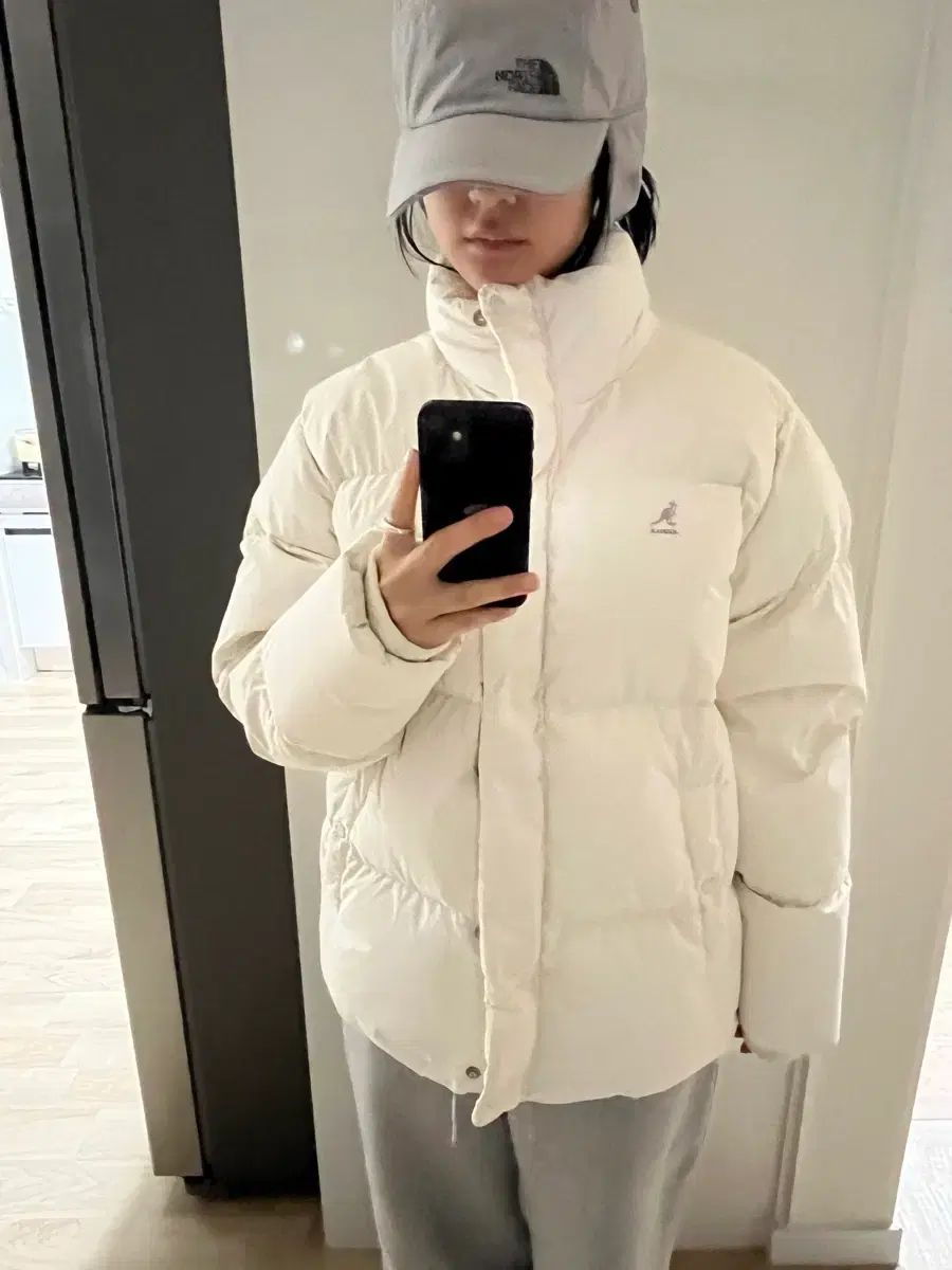 カンゴール レディース ショートダウン 白 m