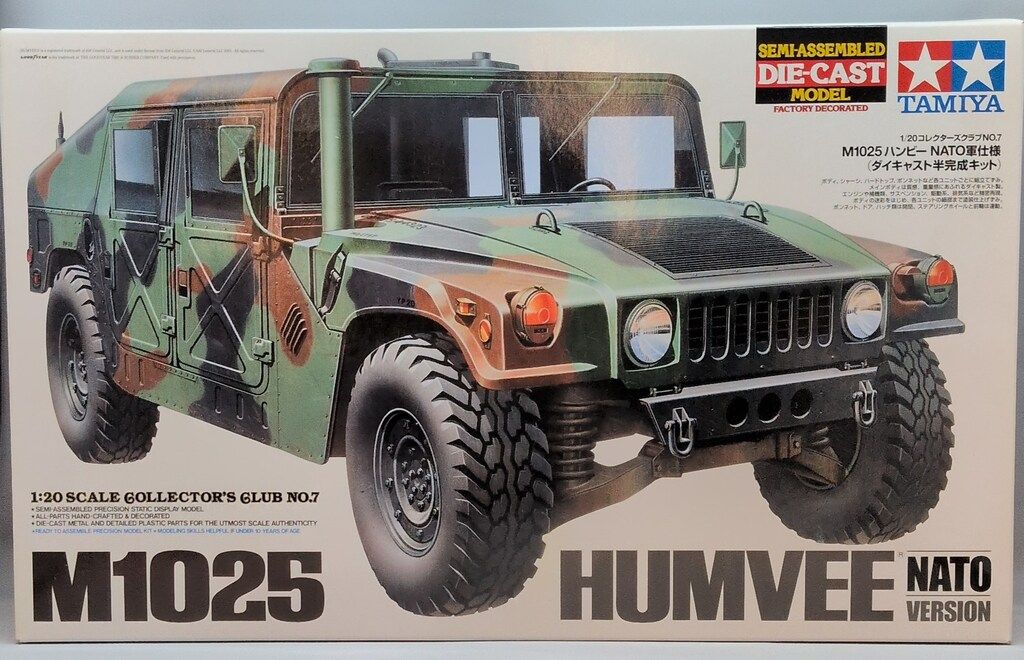 タミヤ M1025 ハマー 1/20 ダイキャスト 半完成品 コレクターズクラブ タミヤ 1/20 コレクターズクラブNo.7 ダイキャスト・塗装済み・半完成